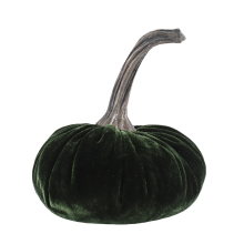 Grote fluwelen pompoenen ter decoratie, handgemaakte kunstmatige oogstpompoenen, herfst, Halloween, Thanksgiving-huisdecoratie (groen)