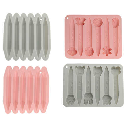 4-pack diverse krijtvormholtes 3D siliconen driehoek chocolade maken