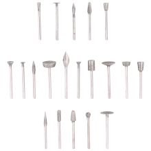 Steenhouwset met diamantboren, 20 stuks polijstsets, roterende gereedschappen, accessoires met 1/8 inch schacht voor