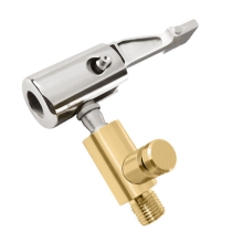 Luchtpomp mondstukadapter met ontluchtingsventiel connector kop clip metaal snelle conversie auto