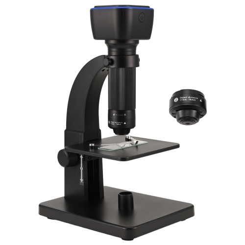 2000X biologische digitale microscoop wifi usb met microbiële lens 11 verstelbare leds