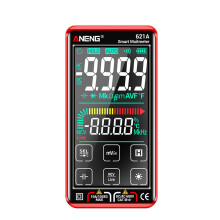 621A Touchscreen intelligente digitale multimeter 9999 tellingen automatisch bereik oplaadbare NCV universele meter ampèremeter (rood)