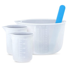 600 ml/20 oz harsmengbekers, 2 stuks 100 ml siliconen roerstaafjes, epoxykit
