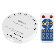 SP608E DC5V-24V WS2812B Bluetooth APP Muziekcontroller met afstandsbediening 8 kanalen SP602E 4 WS2811 WS2815 LED-lichtstrip