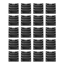 20 stuks batterijhouderdoos, zwart voor 4x 13,7V 18650