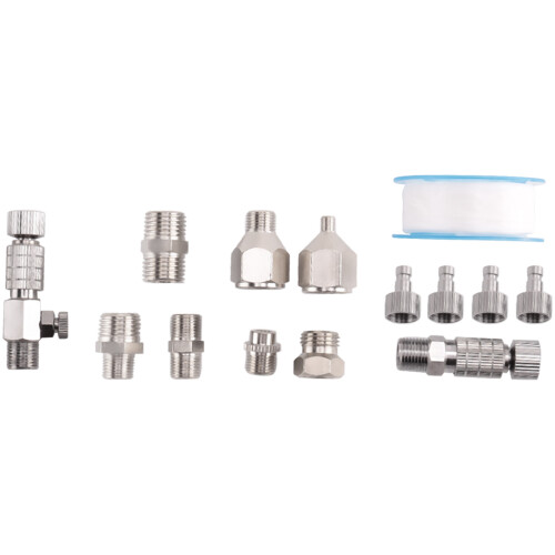 14-delige airbrush-adapterset, snelkoppelingen, kit-fittingconnector 1