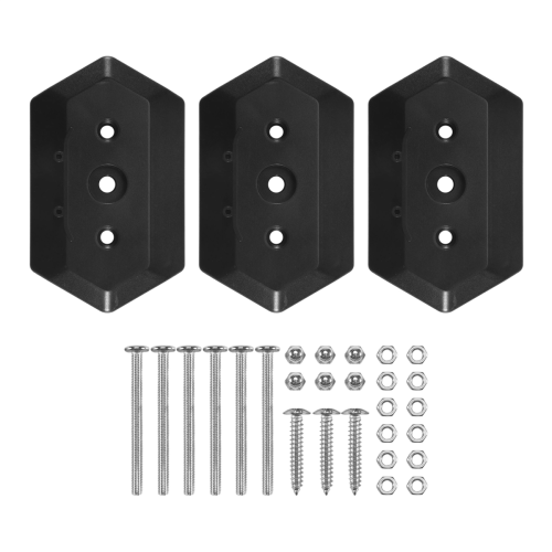 3-pack wandmontage skateboardhouder voor display en opslag op het deck 2