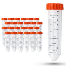 Conische centrifugebuizen 50 ml, 25 stuks, steriele test met schroef