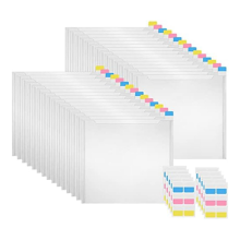 Opbergdoos voor 30 plakboekpapieren, met zelfklevende indexlabels, geschikt voor vinylfoto's