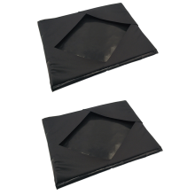 2 stuks hittebestendige platenwikkelhoezen, herbruikbaar en antiaanbak voor het beschermen van sublimatiepersmachines (zwart 15 x 15 inch)