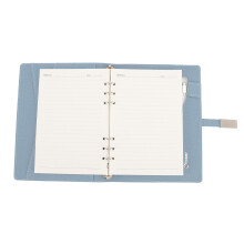 Wireless Charging Notebook 8000mAh, A5 Blue with USB Flash Drive, 160 Pages, 3-in-1 Cable, Wireless Power Bank