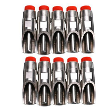 Roestvrijstalen 1/2 inch PT-draad varkens automatische drinknippel voor landbouwmachines, 10 stuks