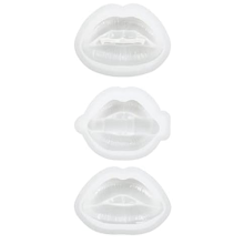 3 stuks lippenharsmal 3D telefoonhouderstandaard mallen kunstornament siliconen UV-epoxy gietmallen, A