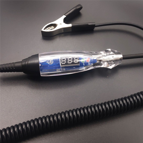 Autotestlamp 4-60V DC digitale LED-circuittester, lampentester met voltmeter, automatische spanning 1
