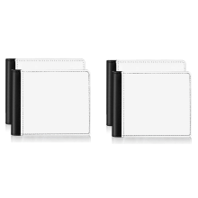 4-pack sublimatie portemonnee van leer, blanco, warmteoverdracht portemonnees, bank voor mannen, cadeau, kantoor, reizen