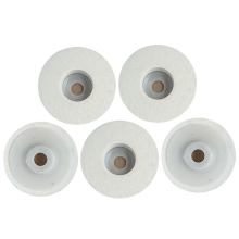 5 stuks wollen polijstschijven, viltschijvenset voor 125 mm haakse slijper, pads