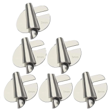 6 stuks naai-rolzoomvoet, 3 mm-8 mm, 6 maten breed, drukvoet voor machinepersen