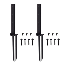 2-pack hekpaalankerset, zware stalen reparatiepalen, hekpaalgrondpen voor reparatie