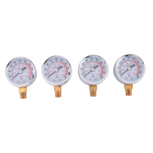 4 stuks 0-200 Psi luchtdrukmeter 1/8 inch mannelijke NPT-aansluiting onderste zijmontage 1,57 inch wijzerplaatcompressor