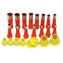 23 stuks roestvrijstalen kit V-spuitmond applicator finisher lijm siliconenkit finisher keuken gootsteen voeg