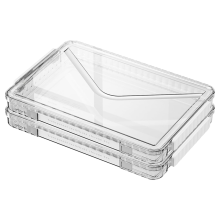 A4 Scrapbook Papier Opslag, Foto Opbergdoos, Plastic Archiefdoos 2-Pack