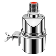 Automatische waterniveauregelklep 1/2 inch roestvrijstalen vlotterbal voor zwembadtanks, recht met clip