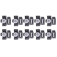 Hardware Accessoires 10 Sets Schuifdeurkast Katrollen Houten Stille Wielen Zwart