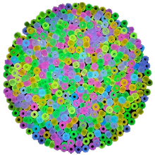 1900 stuks Glow in the Dark kralenmix 9 kleuren lichtgevende bulk acryl haar plastic