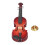 Violin Brooch Exquisite Details Without Barbs Mini 9