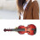 Violin Brooch Exquisite Details Without Barbs Mini 11