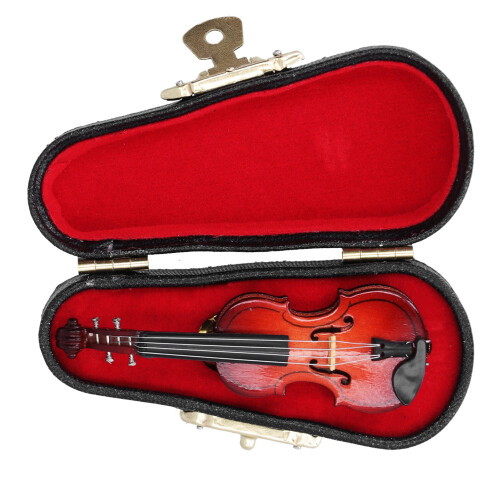 Violin Brooch Exquisite Details Without Barbs Mini 1