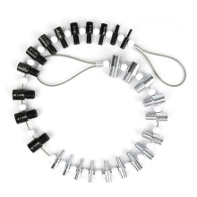 Draagbare draadtester, boutmoer, schroefcontrole, 26 mannelijke/vrouwelijke maatmeter, meetinstrumentset