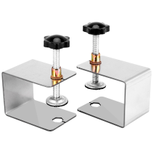 2 stuks houtbewerkingsgereedschapsaccessoires, stalen ladefrontmontageklemmen, paneelklemmen