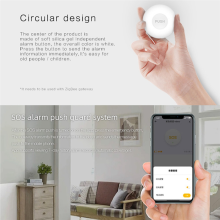 Tuya Smart Life ZigBee One-Key Alarm SOS Noodoproepknop Draadloze app Afstandsbediening