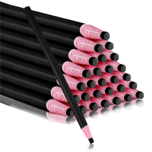 36 stuks afpelbare China-markers, vetpotloden voor glas, mechanische waspotloden en markeerstiften (zwart)