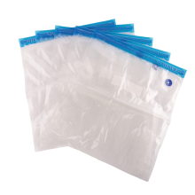 5 stuks herbruikbare vacuüm voedselbewaarzakken met ritssluiting voor elektrische handbediende sealerpomp, 30 x 34 cm