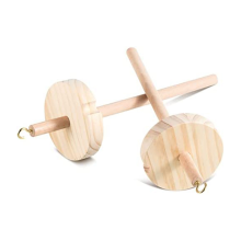 2-delige DIY Drop Spindle Top Whorl Garen Spinner Hand Houten Wiel voor Beginners Naaien