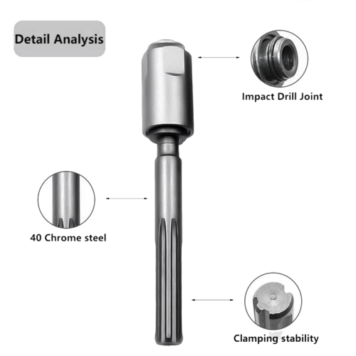 SDS Max naar Plus adapter, boorkop conversietool voor hamers slagconverter Quick Silver 1