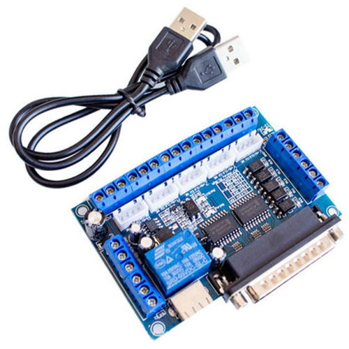 Interfacebord CNC 5 met optocoupleradapter Stappenmotordriver + USB-kabel 1