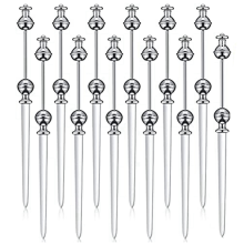 12-delige briefopener van metaal met kralenmes (kralen niet inbegrepen)