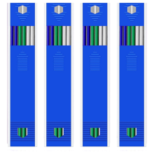 24 stuks stevige timmermanspotloodvullingen 2,8 mm voor houtbewerking voor diepe gaten, mechanische markers
