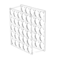 Vinylrol opbergrek met 25 gaten, houder voor knutselkamer, 30 x 30 cm, gaten van 5 cm (1 verpakking)