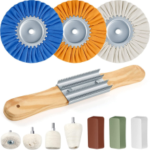 11 stuks Airway polijstwielset 8 inch polijsten voor boormachine, polijstmachine, haakse slijper