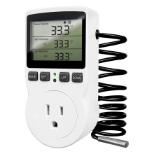 Digitale temperatuurregelaar, 120V elektrische thermostaat, 110V stopcontact voor reptielenterrariumkas VS