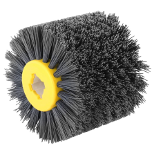 Schuurborstel van nylon, trekwiel, polijstborstel, 120 mm x 100 mm, voor vlak en onregelmatig hout, steen, korrel: 80