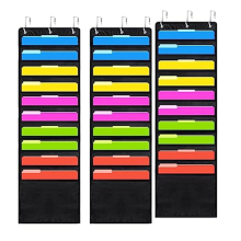 3 stuks opbergzakken voor plakboekpapier, 12 x inch hangende opbergzakken met deurhaken voor plakboek, karton