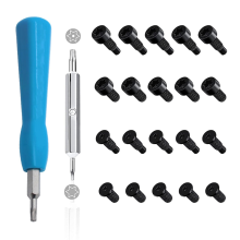 Vervangende deurbel blauwe schroevendraaier T6 T15 & + 20 stuks schroeven beveiligingsschroevenset