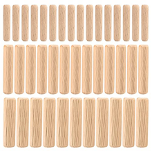 90 stuks houten deuvelpennen, rechte groefpennen met afgeschuinde uiteinden, taps toelopend, voor meubeldeuren, M6 M8 M10