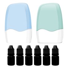Rolstempel met identiteitsbescherming, 2-pack vertrouwelijke stempel met 6-pack inkt, stempels