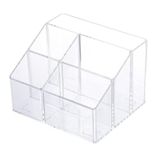 Transparante pennenhouder voor op het bureau, plastic opbergdoos voor kantoorbenodigdheden en accessoires, marker, briefpapier, pennenbakje B